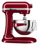 Kitchenaid 5KSM55SXX Robot cuiseur Heavy Duty 5,2 litres avec engrenages métalliques et 11 vitesses, Rouge