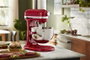 Kitchenaid 5KSM55SXX Robot cuiseur Heavy Duty 5,2 litres avec engrenages métalliques et 11 vitesses, Rouge