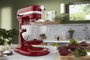 Kitchenaid 5KSM55SXX Robot cuiseur Heavy Duty 5,2 litres avec engrenages métalliques et 11 vitesses, Rouge