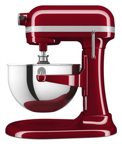 Kitchenaid 5KSM55SXX Robot cuiseur Heavy Duty 5,2 litres avec engrenages métalliques et 11 vitesses, Rouge