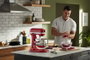 Kitchenaid 5KSM55SXX Robot cuiseur Heavy Duty 5,2 litres avec engrenages métalliques et 11 vitesses, Rouge