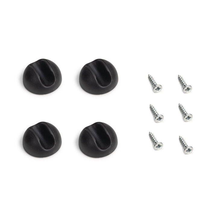 Emuca Lot de 4 pieds Hairpin de 3 fils par table, hauteur 710mm, Acier, Peint en blanc