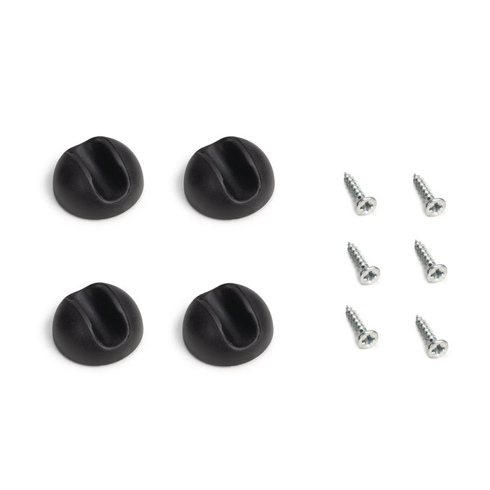 Emuca Lot de 4 pieds Hairpin de 3 fils par table, hauteur 710mm, Acier, Peint en blanc