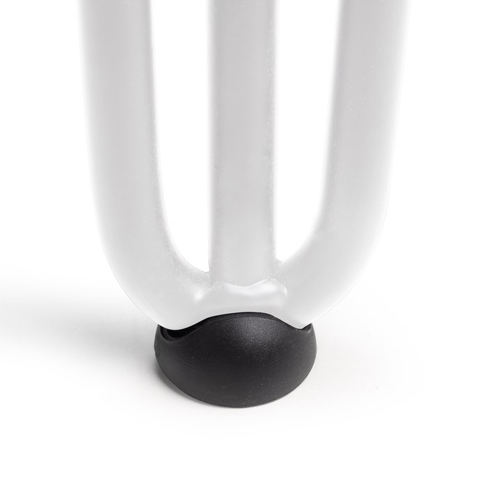 Emuca Lot de 4 pieds Hairpin de 3 fils par table, hauteur 710mm, Acier, Peint en blanc