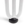 Emuca Lot de 4 pieds Hairpin de 3 fils par table, hauteur 710mm, Acier, Peint en blanc