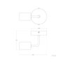 Applique Murale Irving SKD-W1005 en Acier