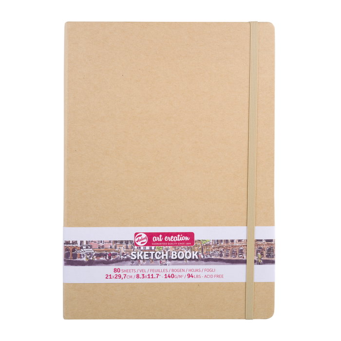 Talens Art Creation Carnet de Croquis Couverture Kraft A4 80 Feuilles Talens Art Creation Carnet de Croquis Couverture Kraft A4 80 Feuilles