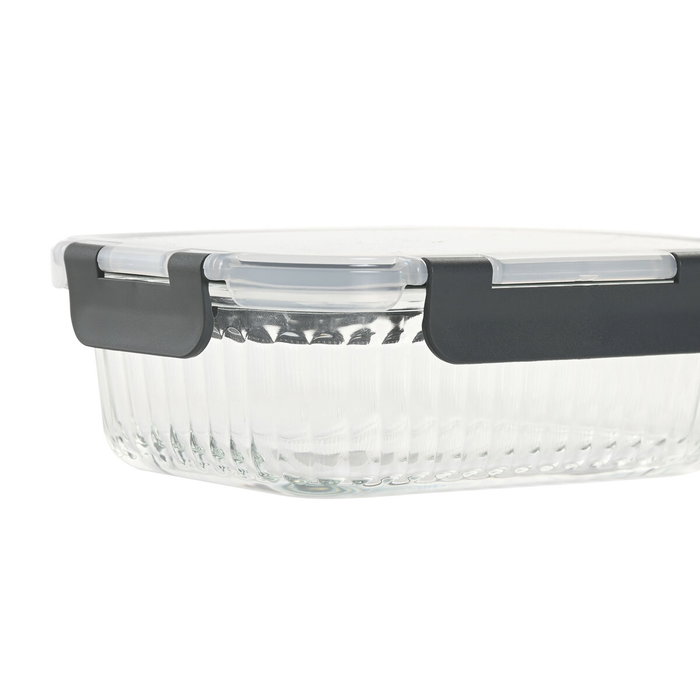 Boîte à lunch Home ESPRIT Transparent polypropylène Verre Borosilicaté 640 ml Boîte à lunch Home ESPRIT Transparent polypropylène Verre Borosilicaté 640 ml