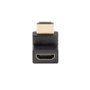 Lanberg Adaptateur HDMI 2.0 4K 60Hz Mâle à Angle Droit vers Femelle - 18 Gbit/s, HDR, Connecteurs Dorés