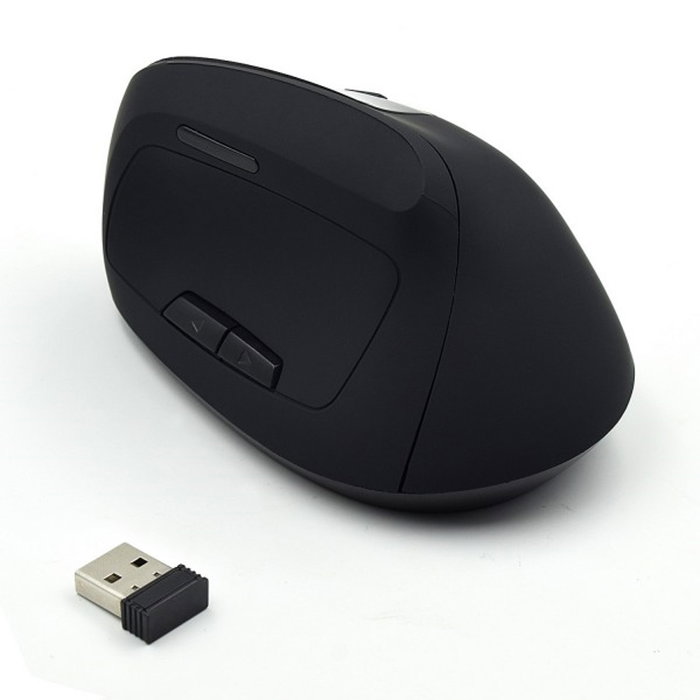 Ewent EW3158 Souris Verticale Ergonomique Sans Fil Rechargeable 1600 DPI Noire Ewent EW3158 Souris Verticale Ergonomique Sans Fil Rechargeable 1600 DPI Noire