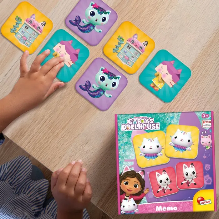 Lisciani Giochi Gabby's Dollhouse Memo - Jeu de mémoire