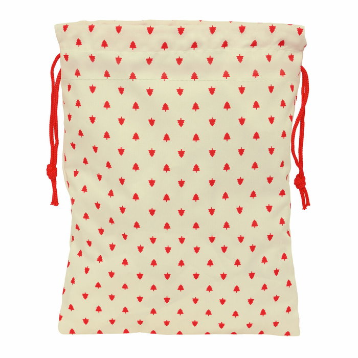 Sac à dos serré par des ficelles Safta Beige 26 x 34 x 1 cm