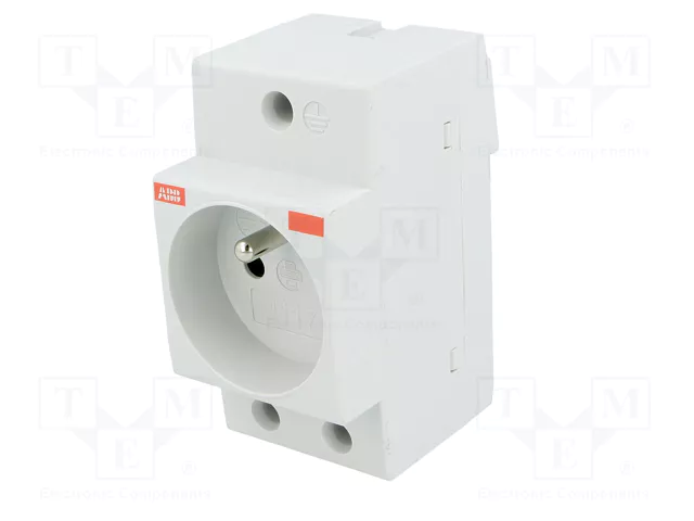 ABB Prise simple de type E pour rail DIN