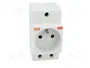 ABB Prise simple de type E pour rail DIN