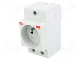 ABB Prise simple de type E pour rail DIN