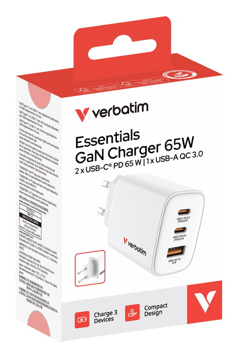 Verbatim Essentials 65W 32353 Blanc Verbatim Essentials 65W 32353 Blanc
