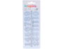 Innspiro Chiffres Arabes Autocollants en Plastique Argenté 25mm