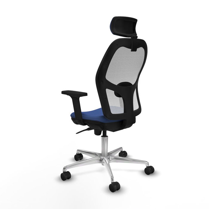 Piqueras y Crespo Chaise de Bureau 2D086N2 Blue marine avec Appui-tête Piqueras y Crespo Chaise de Bureau 2D086N2 Blue marine avec Appui-tête