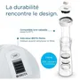 Brita - Bouteille d'eau filtrante Fill & Serve Gris - 1,3L - Inclus 1 filtre MicroDisc - Conception sans BPA et bouchon en acier inoxydable