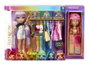 MGA Poupée Avery Fashion Studio Rainbow High 25 cm avec studio de mode, tenues dorées et accessoires