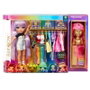 MGA Poupée Avery Fashion Studio Rainbow High 25 cm avec studio de mode, tenues dorées et accessoires