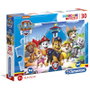 CLEMENTONI Puzzle Patrouille de Chiots Paw Patrol 30 Pièces - Taille du puzzle 33,5x23,5 cm - Taille de la boîte 20x15x3,9 cm