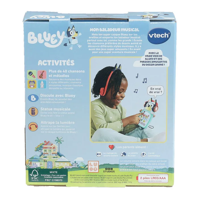 Vtech Bluey - Mon baladeur musical - Multicolore Vtech Bluey - Mon baladeur musical - Multicolore