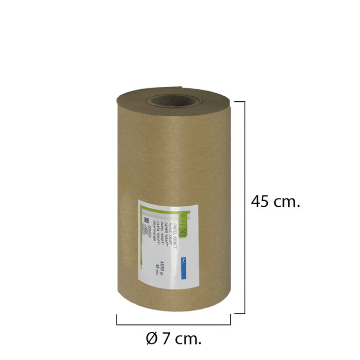 ORYX Papier Kraft 45/50g Rouleau 45 cm x 45 m Marron ORYX Papier Kraft 45/50g Rouleau 45 cm x 45 m Marron