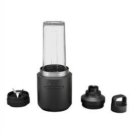 Kitchenaid 5KSBR200BM Batteur Compact sans Fil et sans Batterie, en Acier Inoxydable avec Adaptateur Secteur, Noir Mat