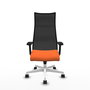 Piqueras y Crespo Chaise de Bureau Albacete Orange et Noir