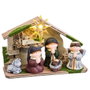 BigBuy Home Crèche de Noël Multicouleur Céramique et Bois MDF (5 Pièces)