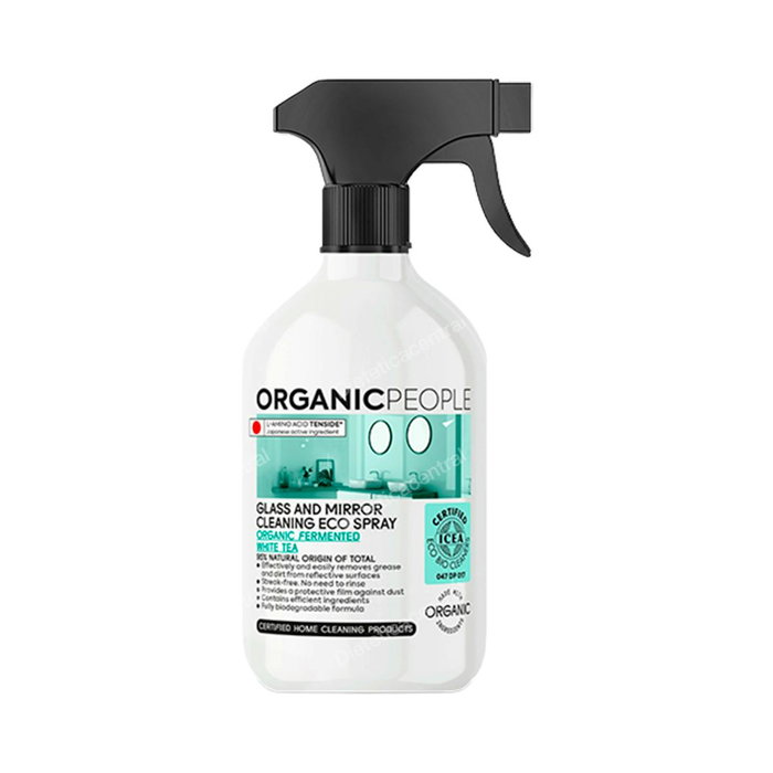 Organic People Nettoyant pour Vitres White Tea Spray 500ml Eco – Formule Biodégradable Organic People Nettoyant pour Vitres White Tea Spray 500ml Eco – Formule Biodégradable