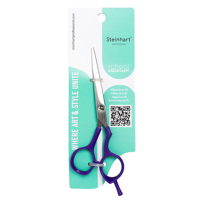 Steinhart Ciseaux ACADEMY OFFSET #5½" Violet Unisexe en Acier Inoxydable Conception Offset Vis Ajustables 1 u