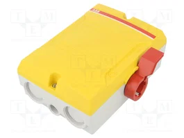 ABB Interrupteur d'isolation 4 pôles 40A IP65 jaune