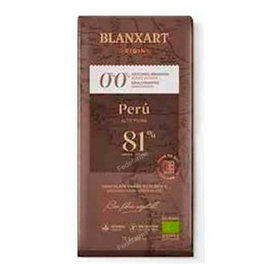 BLANXART Chocolat Pérou 81% sans sucre ni édulcorant 75 g ECO