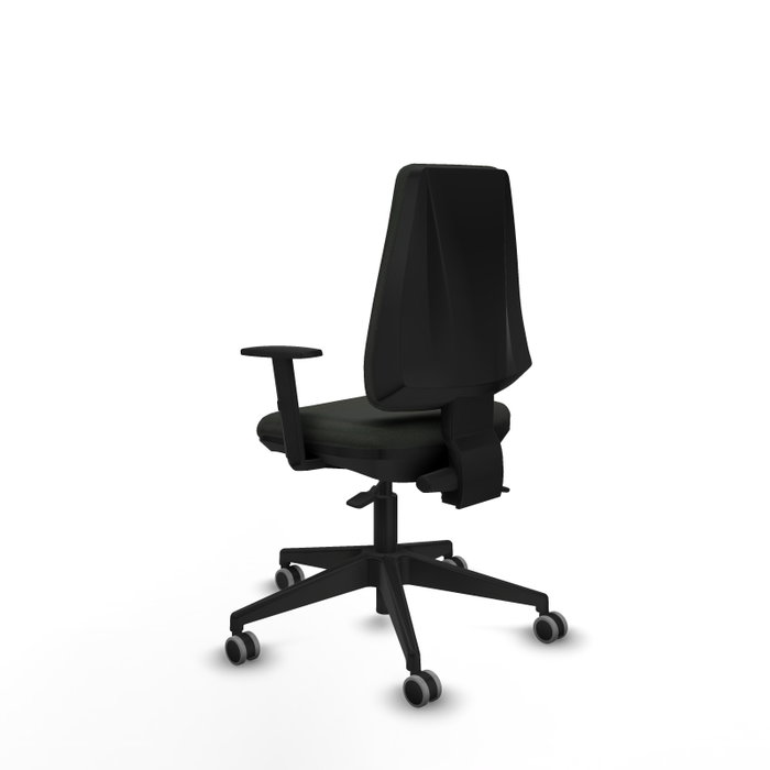 PIQUERAS Y CRESPO Chaise Elche Asynchrone Tissu Noir