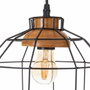 BigBuy Home Suspension LÁMPARAS INDUSTRIALES Noir Naturel