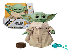 Star Wars Peluche The Child F1115 Hasbro - Bébé Yoda avec bras articulés et sons électroniques - Jouet Star Wars pour enfants dès 4 ans