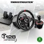 Thrustmaster Volant de Course Gaming T128 X Shifter Pack - Compatible Xbox Series X|S, Xbox One et PC - Retour de Force Hybride - Noir et Rouge