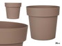 Ibergarden Pot de Fleurs Plastique Marron 20 cm Diamètre 3,4 L (Set de 12)