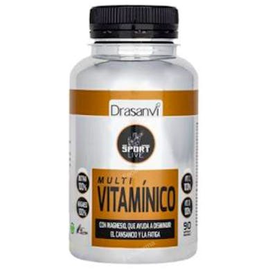 Drasanvi SPORT LIVE Multivitamines avec Probiotiques et Fibres, 90 Gélules