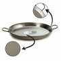 La Dehesa Paellera Polie Acier 50 cm 13 Rations avec 2 Poignées (Set de 4)