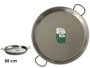 La Dehesa Paellera Polie Acier 50 cm 13 Rations avec 2 Poignées (Set de 4)