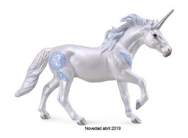 COLLECTA Figurine Étalon de Licorne Bleue XL - 88849 - Langue: anglais, français, allemand, espagnol