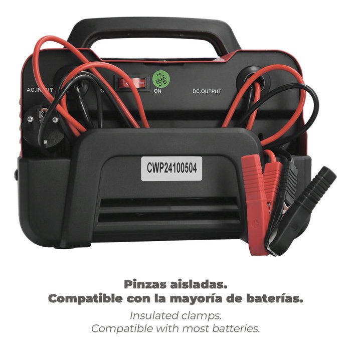 WOLFPACK LINEA PROFESIONAL Chargeur et démarreur de batterie 12/24V 10-100Ah WOLFPACK LINEA PROFESIONAL Chargeur et démarreur de batterie 12/24V 10-100Ah