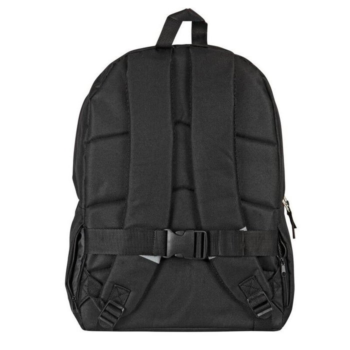 PERONA Sac à dos toile imprimée 42 cm avec dos et bretelles rembourrés, ajustables, sangles réfléchissantes et système d'attache chariot