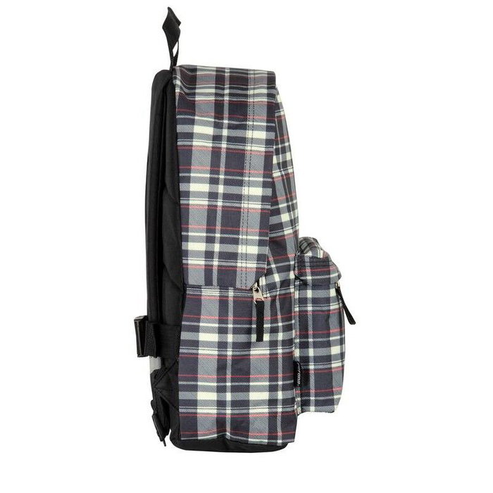 PERONA Sac à dos toile imprimée 42 cm avec dos et bretelles rembourrés, ajustables, sangles réfléchissantes et système d'attache chariot