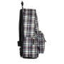 PERONA Sac à dos toile imprimée 42 cm avec dos et bretelles rembourrés, ajustables, sangles réfléchissantes et système d'attache chariot