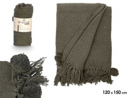 GIFTDECOR Tapis Multiusos Pompon Verde 120x150cm