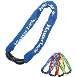 Master Lock - Antivol chaîne pour vélo - 8392EURDPROCOL - 90 cm x 8 mm - Haute sécurité programmable - Protection contre la coupe et le sciage